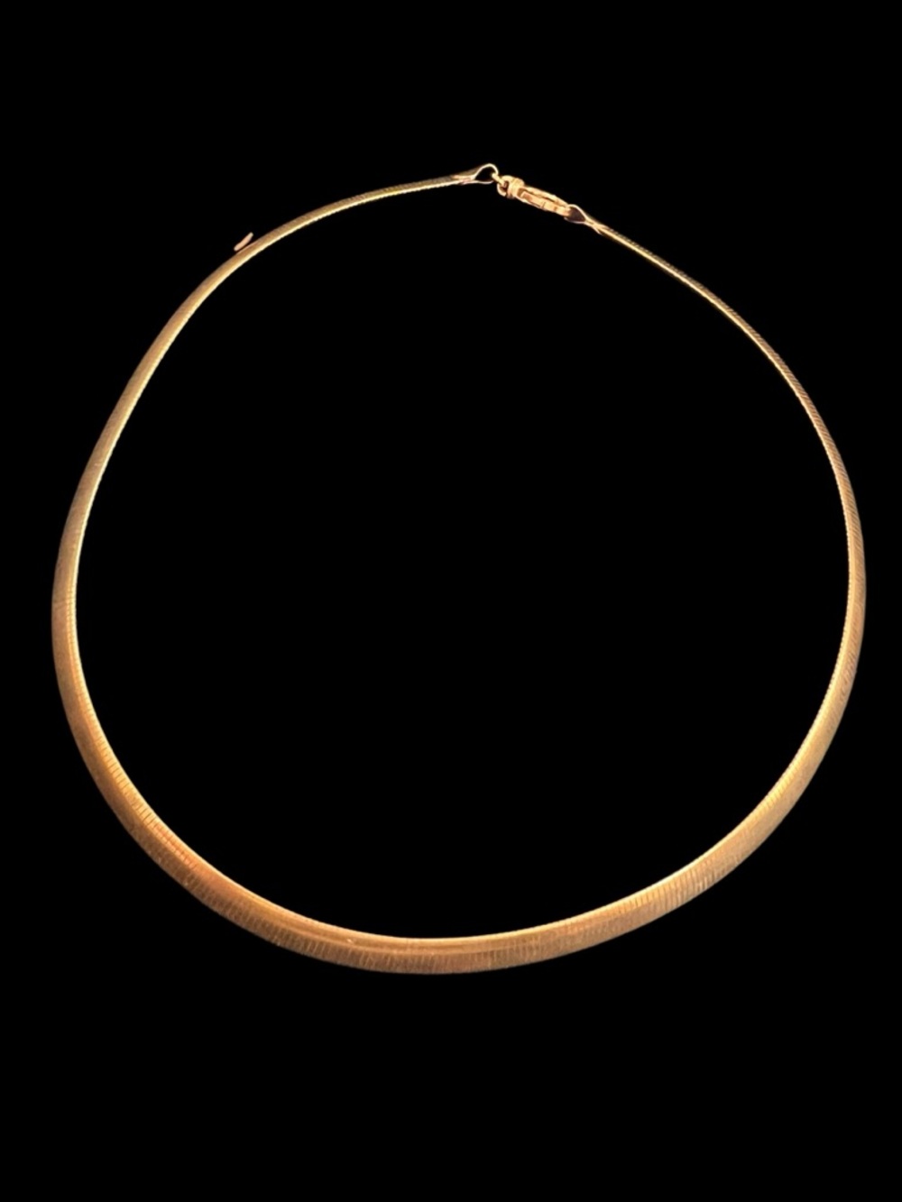 Timeless Italian Omega 2-in-1 Necklace, VGUC, Sleek Minimalist Hallmarked, 16”